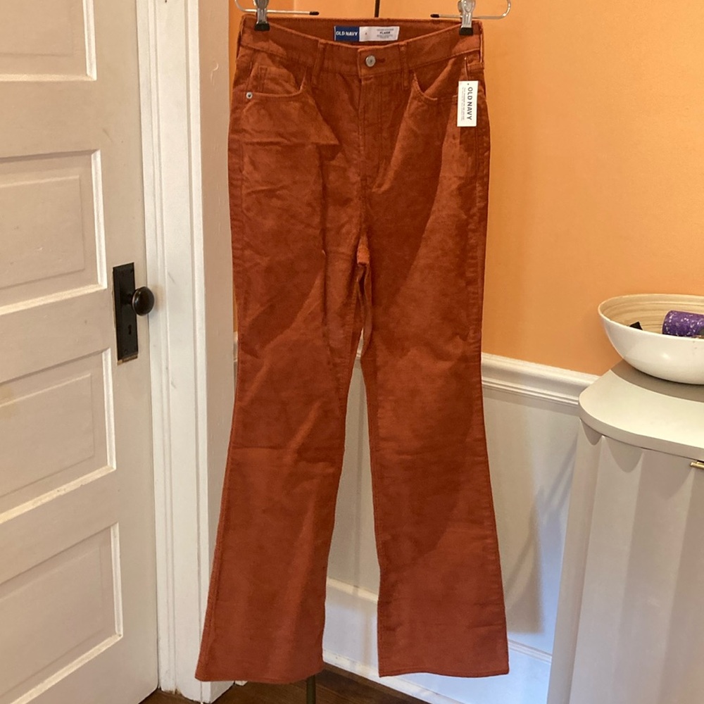 Orange Corduroy Pants